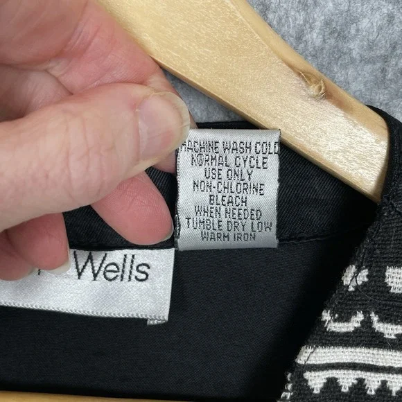 VTG 90s Baxter Wells Woven Tribal Print Vest Womens L Retro Satin Lined Tie Back - Picture 5 of 6